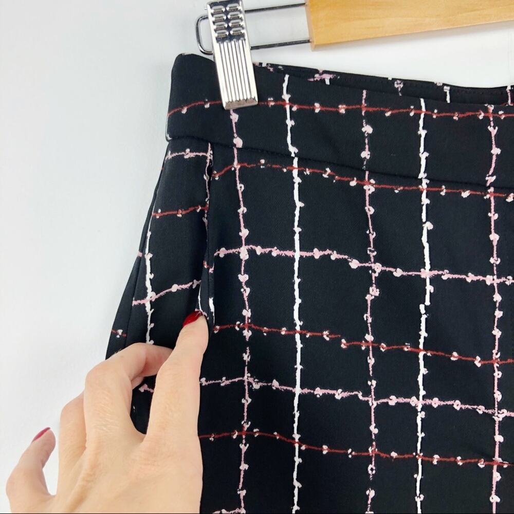 Alfani Art Blossom Checkered Culotte Pants Size 4P - Picture 5 of 15